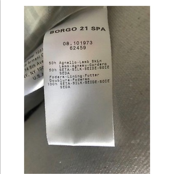 Giorgio Armani leather and silk moto jacket - Picture 7 of 7